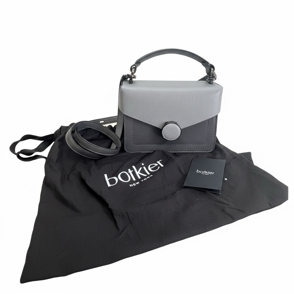 Botkier Nolita Gray Leather Crossbody Bag – w/ Dust Bag & Authenticity Card